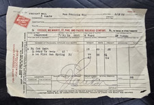 1932 Chicago Milwaukee Road St Paul Pacific Railroad Way Bill Freight Wisconsin picture