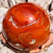 7.7LB Polishing and Decorative Treatment of Natural Red Jade Balls 3500g picture
