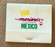 Vintage 1980s Mariano’s Dallas Matchbook Frozen Margarita Inventor Tex-Mex Texas picture