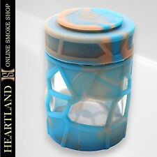 Alien Ape LARGE SKY Glass Silicone Herb Stash Jar Smell Scent Proof Storage picture
