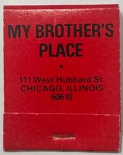 VTG 1970s My Brother's Place Chicago Gay Restaurant Bar Matchbook 20 Matches picture