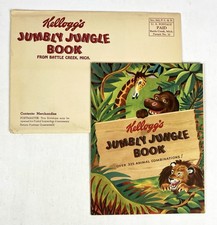 Vintage 1948 KELLOGG'S JUMBLY JUNGLE BOOK - NEW in Original Mailer picture