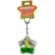 RUGRATS REPTAR NICKELODEON TSUNAMEEZ ACRYLIC KEYCHAIN FIGURE CHARM IN HAND picture