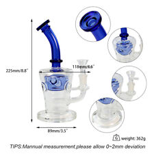 9 inch Heavy Thick Glass Hookah Percolator Party Smoking Water Pipe Gravity Bong picture