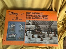 NEW Disney Halloween Village 12 Set Haunted House Costco Lights Music Mickey NIB picture