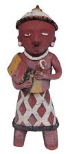 Old Vintage Mexican Handmade Folk Art Terracotta Pottery Figure Statue Sculpture picture