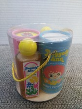 VTG 1982 Raggedy Ann BEAUTY FOURSOME, COLOGNE, LOTION , BODY POWDER SHOWER CAP picture