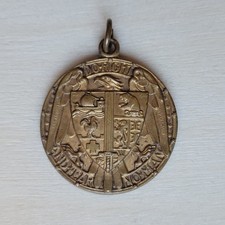 Rare WWI US Allied Relief Medal Fob Do Right And Fear No Man French Wounded Fund picture