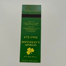 Donnelly's Apollo Shamrock Pub Vintage Matchbook Cover SMB58-3 picture
