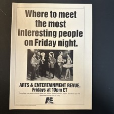 Vintage A&E Arts Entertainment Revue TV Music Movies Dance 1991 New Yorker Ad picture