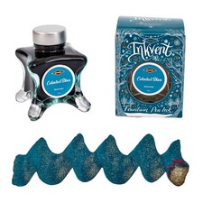 Diamine Inkvent Teal Edition Shimmer Bottled Ink in Celestial Skies - 50 ml NEW picture