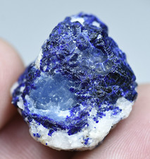 25.80 CT Top Quality Natural Fluorescent Afghanite Covered W/ Lazurite On Matrix picture