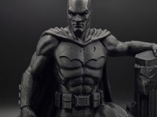 Batman Inspired Vigilante Statue – Dark Knight Gothic Armor Figure, Desk Decor picture