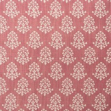 Andrew Martin Indienne Floral Block Print Fabric- Sprig Pink 1.25 yd AM100384.77 picture