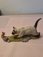 VTG Natures Heritage Holland Studio Craft Siamese Cat & Mouse Figurine England picture