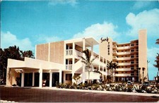 Pompano Beach FL postcard SURF TOWER MOTEL MID-CENTURY MODERN 9/12 AW3322 picture