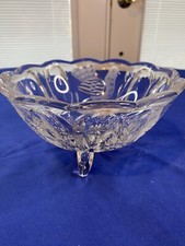 Crystal 3Toes Etched Round Candy Dish Bird Collection Action Industries Germany picture