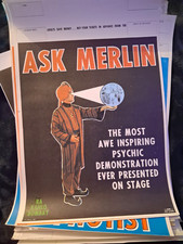 Ask Merlin Psychic Demonstration Magic Poster - Genre: Magic picture
