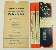 Allied's Rapid R-F Resonance and Coil Winding Calculator picture