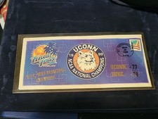 UCONN NCAA Champions 1999 Stamped Card & Envelope NEW Win Over Duke picture