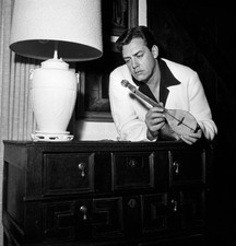 Raymond Burr relaxes on his property at home where he lives as a b- Old Photo 4 picture