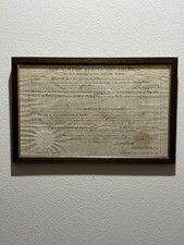 President ULYSSES S. GRANT autographs (x2) - US Land Certificate 1870 - RARE  picture