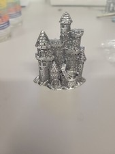 vintage pewter castle Unbranded  2.5 Inches Tall picture