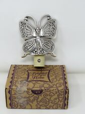 Brighton Silver Tone Metal Butterfly Auto Night Light with Box picture