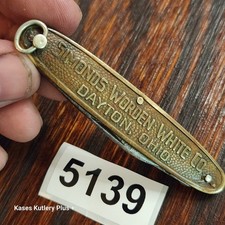 Simonds Worden White Dayton Ohio Ring Turn Knife USA 1910-20s  3.38