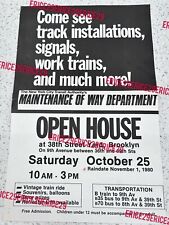 The New York City Transit Authority’s MTA Trains Signals Open House 1980 Poster picture