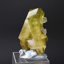 Brazilianite Crystal Cluster with Albite & Muscovite from Brazil, 50g picture