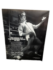 1986 TDK Audio Tape Ad SAX SA Cassette Player Headphones Guy B&W Photo Print Ad picture