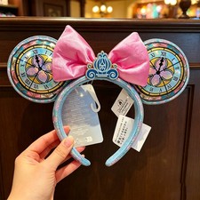 2026 Loungefly Disney‘Parks Cinderella Stained Glass Mouse Ears Headband US POST picture