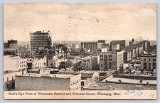 Antique Canada Postcard WINNIPEG Wholesale District Street 1909 picture
