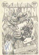 Absolute Batman ORIGINAL SKETCH ART PRINT NICKGQ limited To 25 ( Homage 251 )  picture
