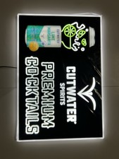 NEW Cutwater Lime Margaritas Cocktails LED Beer Bar Sign Light  23.” X  16” picture