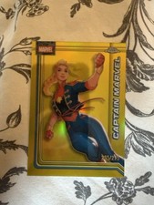 Topps 2020 Marvel Topps Chrome Captain Marvel #21  Yellow Refractor /275 picture