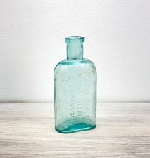 Antique 1880s Sparks Perfect Health Kidney Liver Medicine Sample Bottle Aqua 4