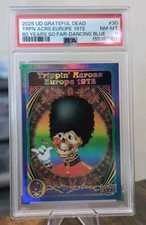 2025 Upper Deck Grateful Dead Trippin' Across Europe 1972 Blue /149 #30 PSA 8 picture
