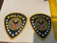 Police Department Of Veterans Affairs full size collectible patches 2 pieces picture