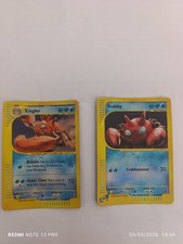 Kingler Holo Reverse Expedition 2002 15/165 & Krabby Holo Reverse Expedition... picture