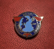 WWII ENAMEL WRIGHT AIRCRAFT ENGINES PIN Logo Insignia picture