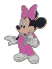 Minnie Mouse Nurse In Pink Scrubs Individual Disney Park Trading Pin ~ Brand New picture