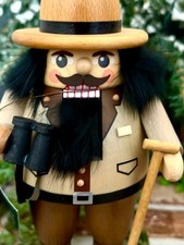 ERZGEBIRGISCHE GERMANY RICHARD GLASSER CHUBBY FOREST RANGER DARK HAIR NUTCRACKER picture