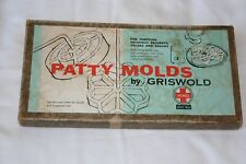 griswold patty molds with recipe in original box picture
