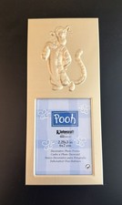 New Vtg Winnie The Pooh Gold Metal Raised Tigger Picture Frame 2.25” x 3”  picture