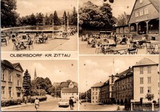 Outdoor Seating Street Views Olbersdorf Kr Zittau Stamp Real Photo RPPC Postcard picture