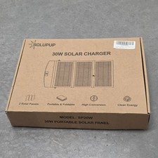 SOLUPUP Solar Panels 30W Portable Foldable Solar Charger with 5V USB A and USB C picture