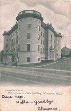Postcard Women's Club Building Worcester MA picture