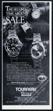 1992 Rolex Daytona Submariner etc watch photo Tourneau vintage print ad picture